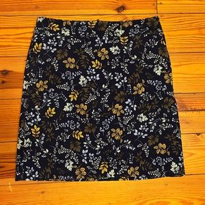 Floral corduroy skirt!!